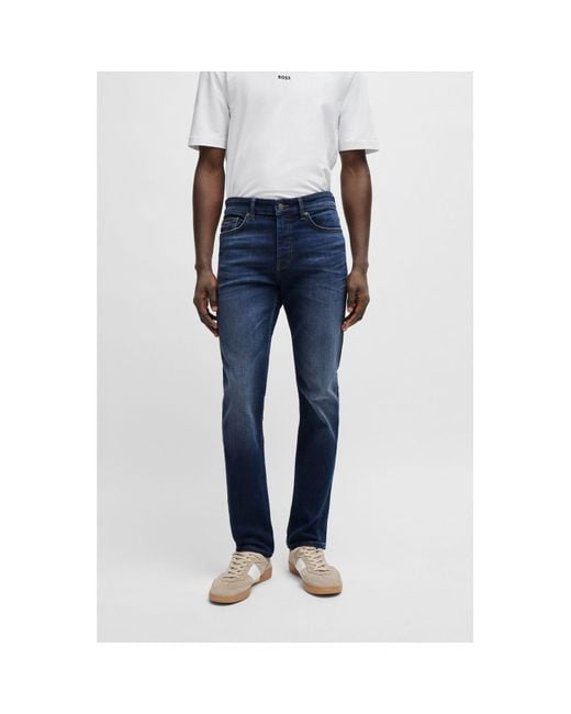 Boss Blue Delaware Bc-c Slim-fit Jeans for men