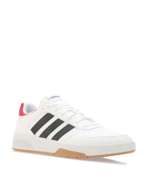 Adidas White Courtbeat Court Lifestyle Trainers for men