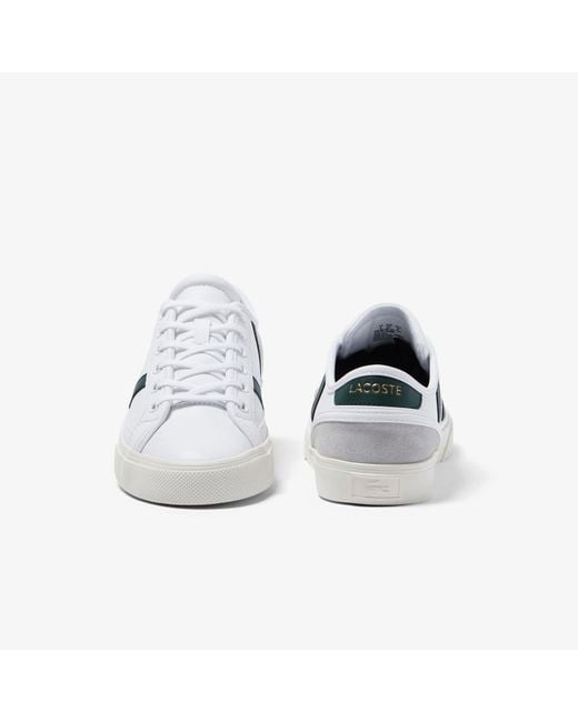Lacoste White Sideline Pro Trainers