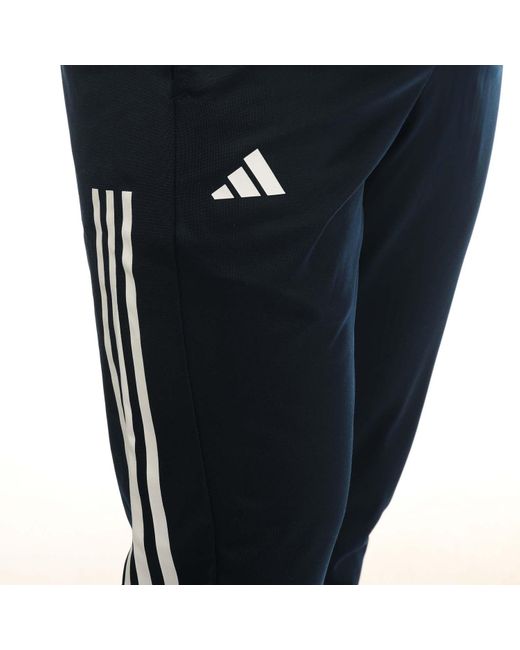 Adidas Blue 3 Stripes Knitted Pants for men