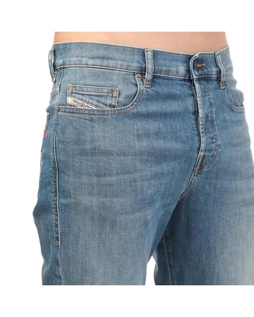 DIESEL Blue D-viker Straight Jeans for men