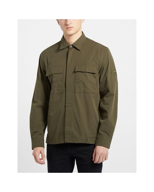 Tommy Hilfiger Green Utility Overshirt for men