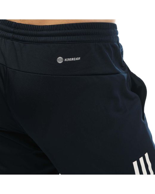Adidas Blue 3 Stripes Knitted Pants for men