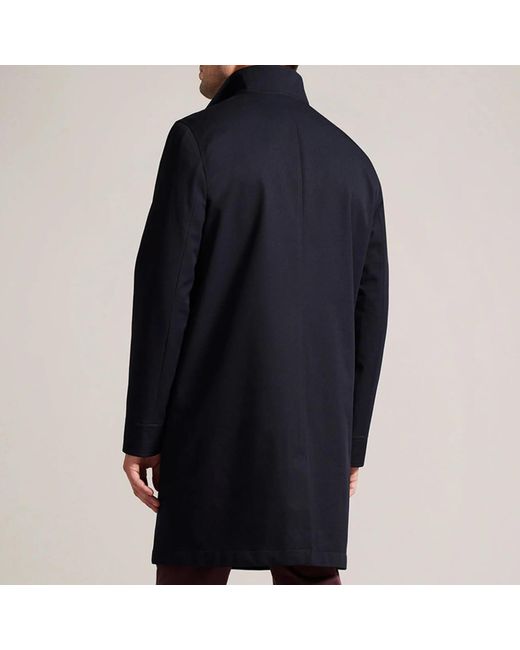 Ted Baker Erolson Nylon Funnel Neck Coat in Black for Men Lyst UK