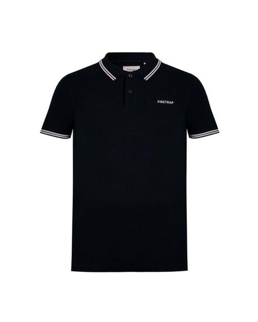 Firetrap Black Lazer Polo Shirt for men