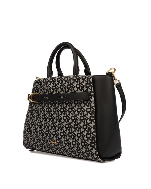 Sacoche Bandoulière DKNY Onyx En Cuir Noir/or, Modèle R44DAI68, Neuf Avec étiquettes