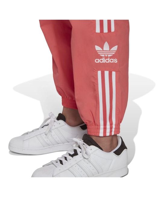 Adidas Originals Red Adicolor Classics Lock Up Track Pants