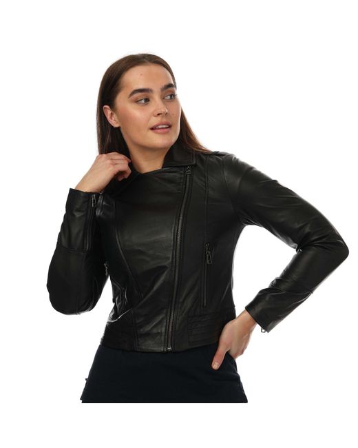 Elle Black Armin Leather Jacket