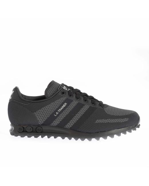 Adidas Originals Black La Woven Trainers for men
