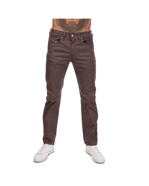 Levi's Brown 502 Tapered Jeans for men