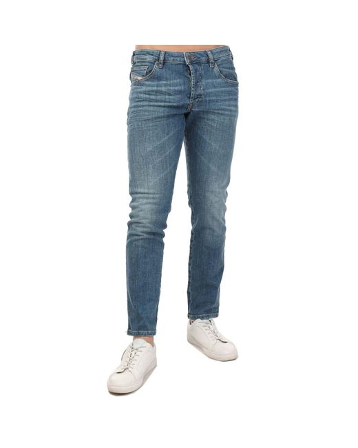 DIESEL Blue D-yennox Tapered Jeans for men