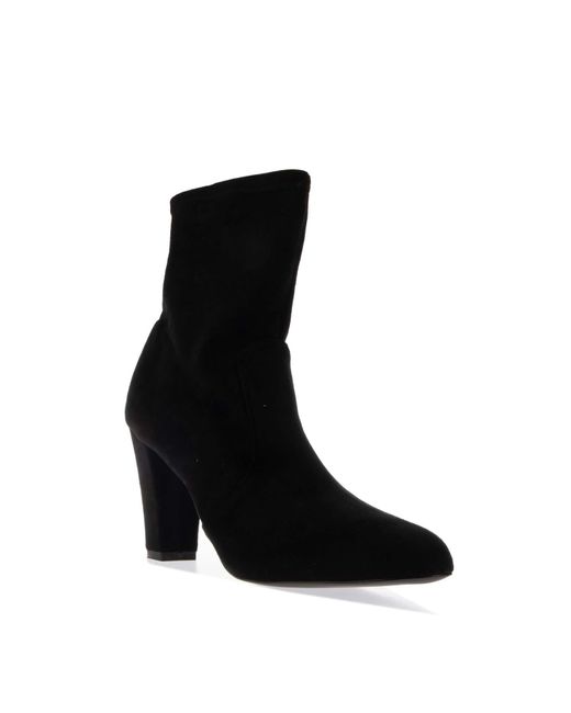 Dune Black Oty Heeled Ankle Boots