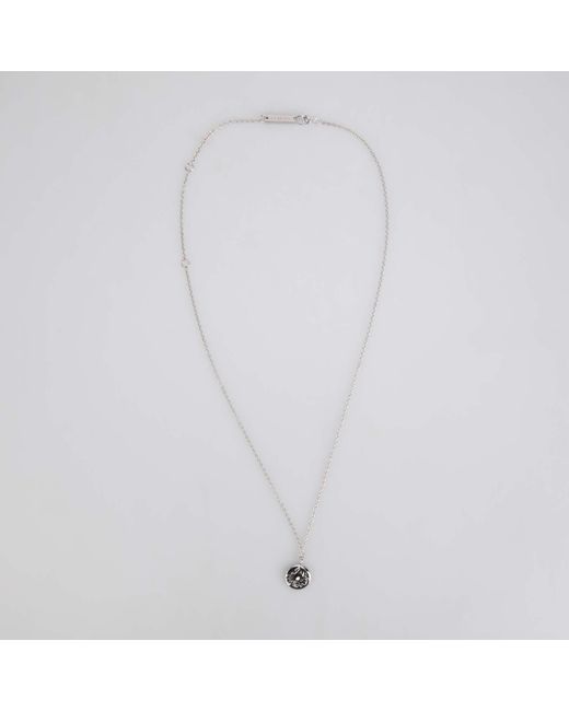 Ambush White Smiley Charm Necklace