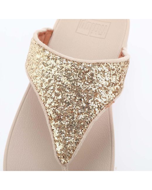 Fitflop Metallic Lulu Glitter Toe-thong Sandals