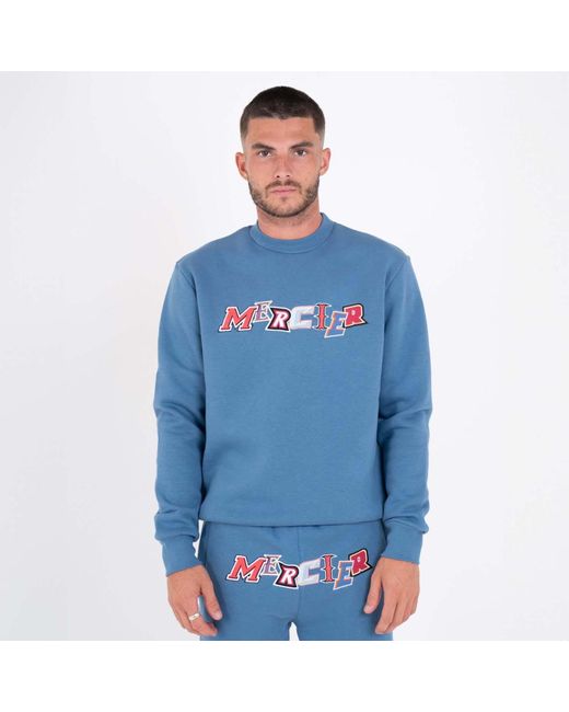 Mercier Blue Anonymous Crewneck Sweatshirt for men