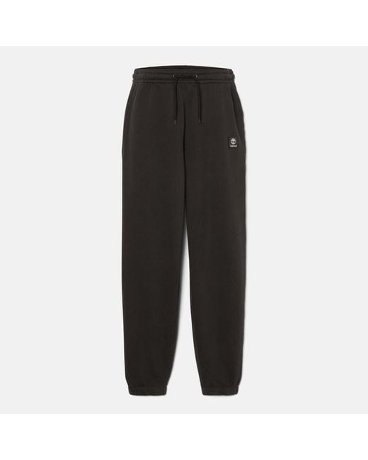 Timberland Black Woven Badge Sweatpants for men