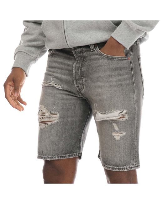 Levi's Gray 501 Original Weekend Warrior Shorts for men