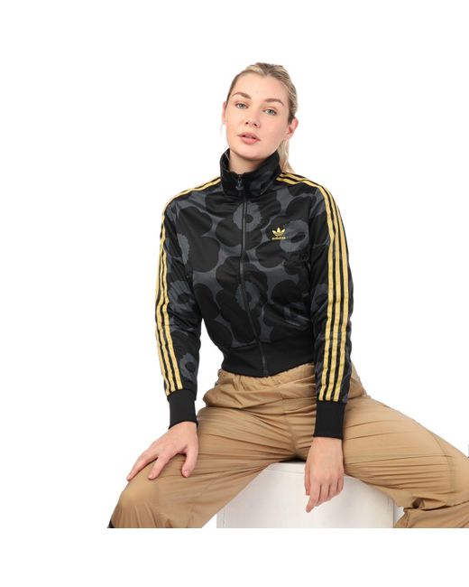 adidas Originals Marimekko Firebird Track Jacket in Black Lyst UK
