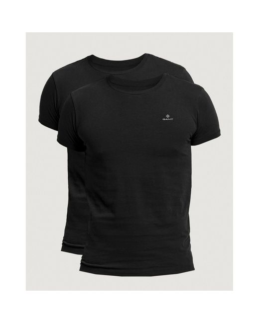 Gant Black 2 Pack Crewneck T-shirt for men