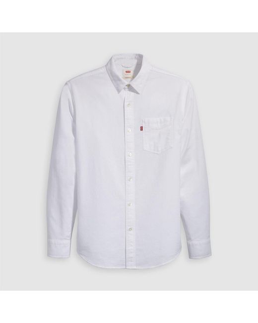 Levi's White Sunset Pocket Oxford Shirt for men
