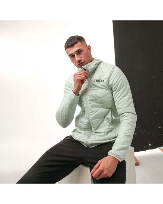 Adidas Green Terrex Multi Hybrid Insulated Jacket for men
