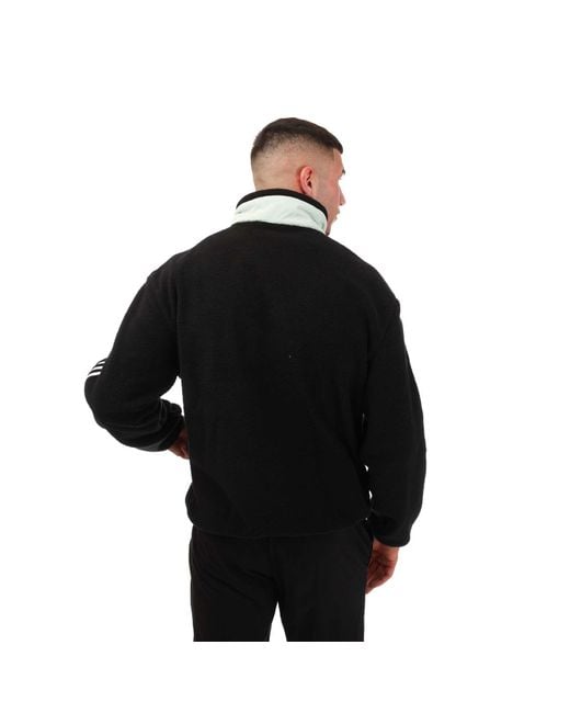 Adidas Black Real Madrid 2022/23 Lifestyle Fleece Jacket for men