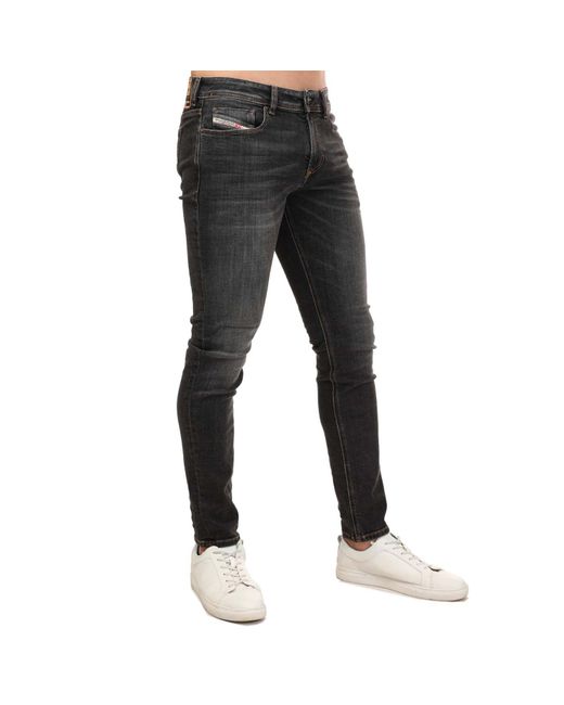 DIESEL Black Sleenker Skinny Jeans for men