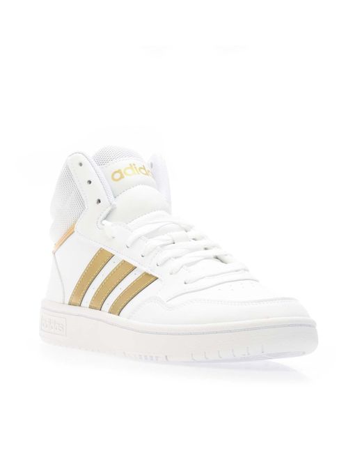 Adidas White Hoops 3.0 Classic Trainers