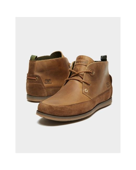 Barbour Brown Transome Chukka Boots for men