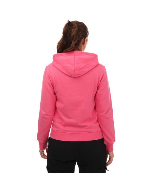 adidas Essentials Linear Hoodie in Pink Lyst UK