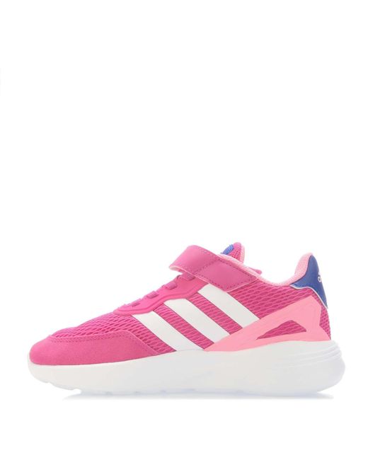 Adidas Pink Childrens Nebzed Trainers