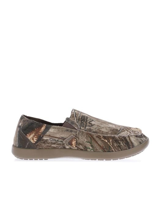 CROCSTM Gray Santacruz Realtree Edge Slip On Loafers for men