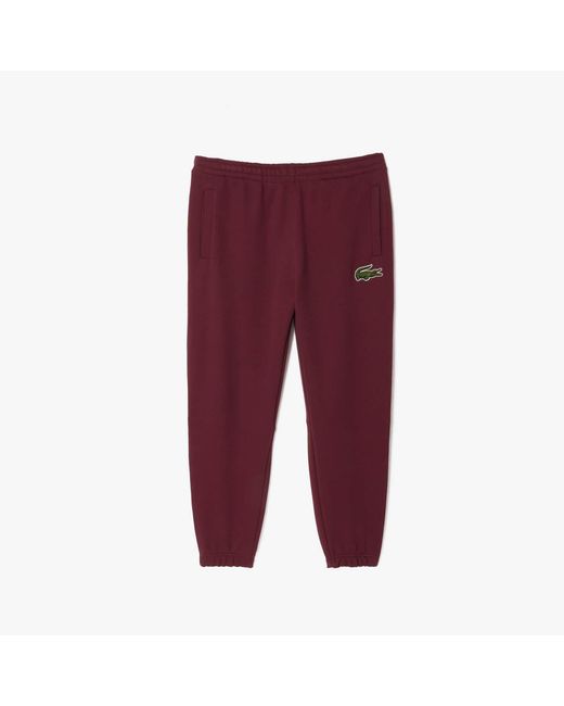 Lacoste Red Relaxed-Fit Sweatpants for men