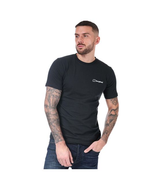 Berghaus Black Etive Mor Mountain T-shirt for men