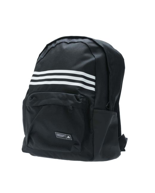 Adidas Black Classic 3 Stripes Backpack for men