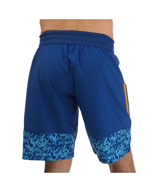 Adidas Blue Basketball Shorts for men