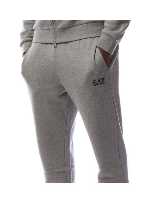EA7 Gray Full-Zip Tracksuit for men