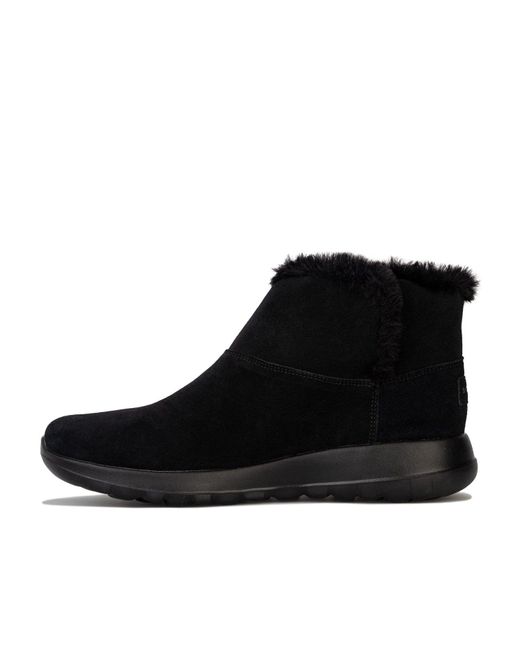 Skechers Black Womenss On The Go Joy Bundle Up Boots