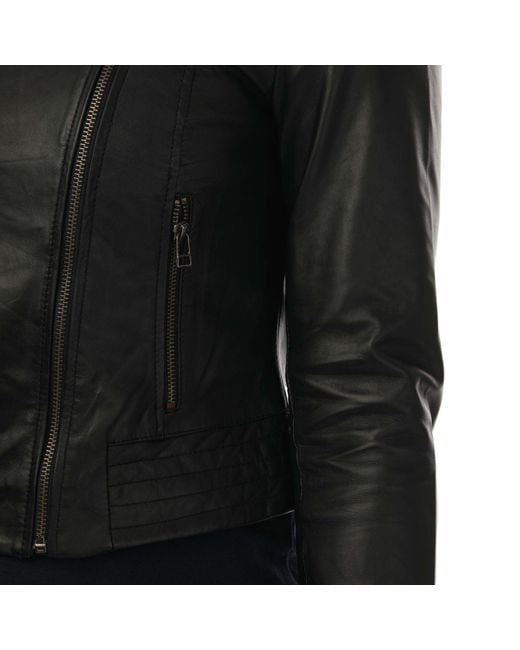Elle Black Armin Leather Jacket