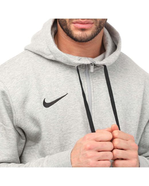 Nike Gray Club Full Zip Hoodie for men