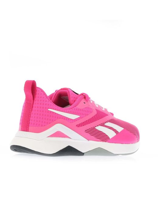 Reebok Pink Womenss Nanoflex 2.0 Trainers