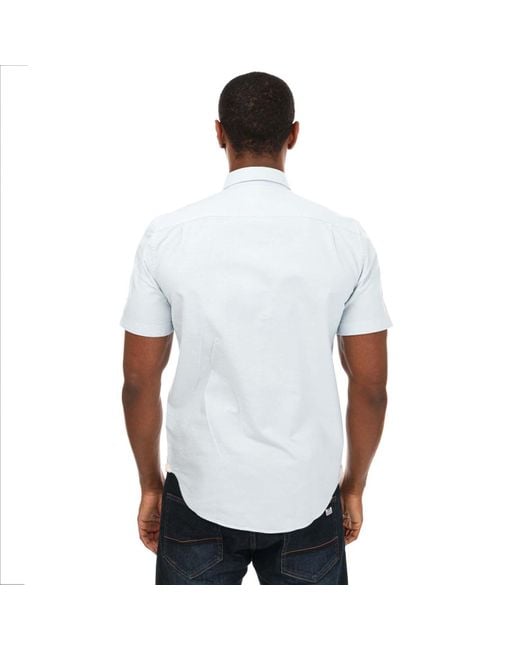 Lacoste Blue Regular Fit Cotton Shirt for men
