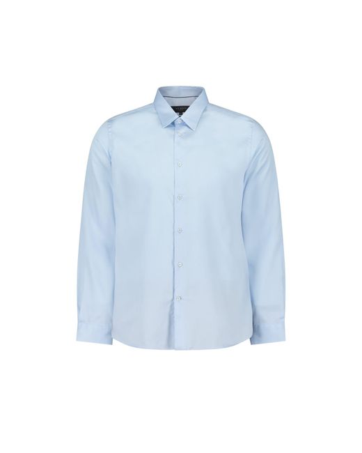 Ted Baker Blue Slim Fit Cotton Sateen Shirt for men