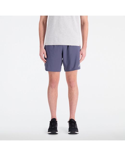 New Balance Blue Impact Run 7 Inch Shorts for men
