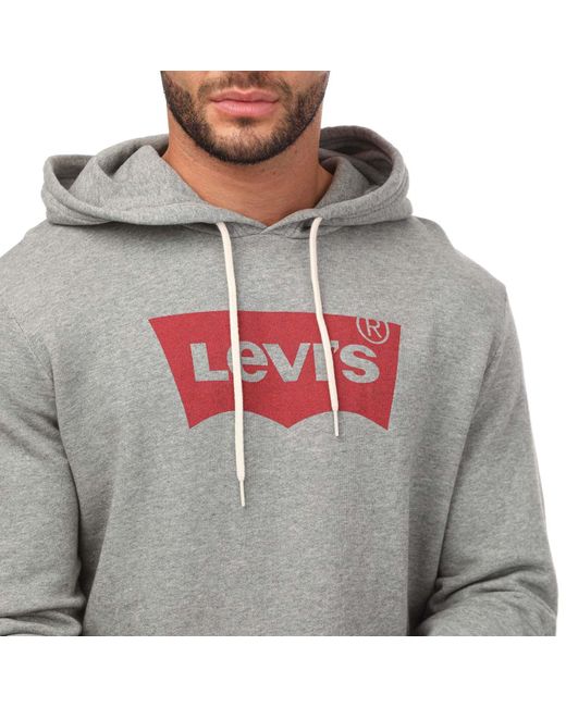 Levi's Gray Standard Graphic Hoody for men