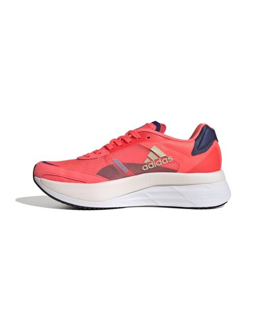 Adidas Pink Adizero Boston 10 Running Shoes