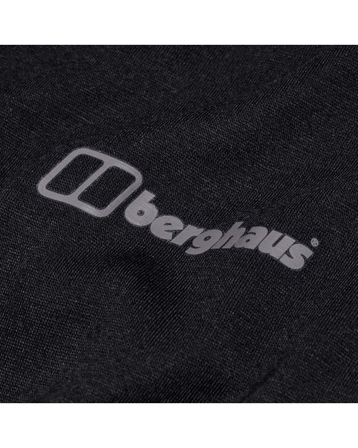 Berghaus Black Relaxed Tech Super Stretch T-shirt