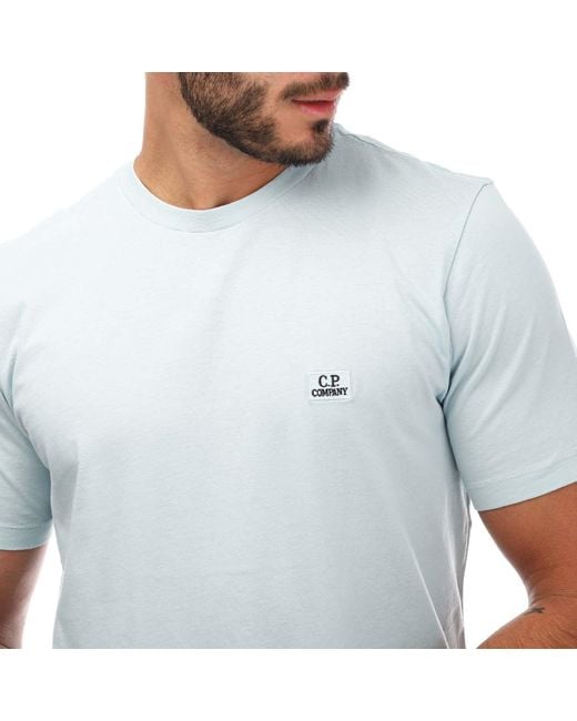 C P Company White Small Logo T-shirt for men