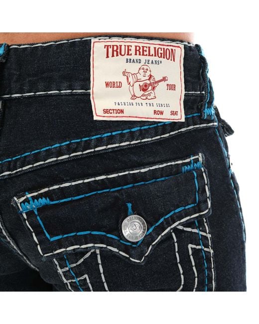 True Religion Blue Billy Flap Super T Jeans for men