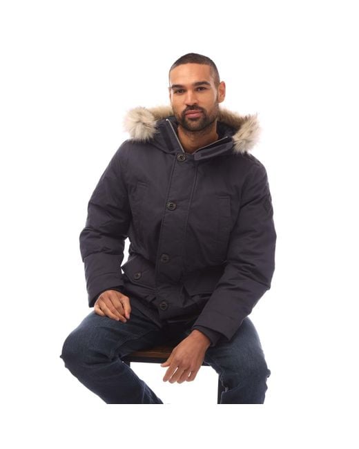 Gant Blue Winter Parka Jacket for men